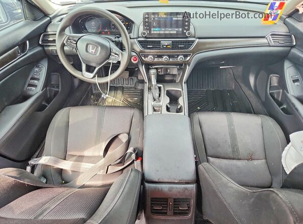 1HGCV1F4XKA144913 2019 HONDA ACCORD Черный Вид панели приборов