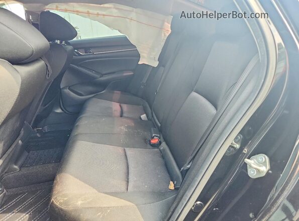 1HGCV1F4XKA144913 2019 HONDA ACCORD Черный Вид задних сидений