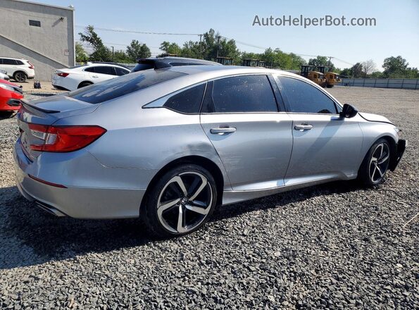 1HGCV1F4XMA068242 2021 HONDA ACCORD Silver Հետևի աջ