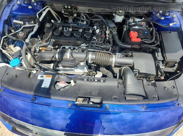 1HGCV1F4XNA006616 2022 HONDA ACCORD Синий Вид задней части салона