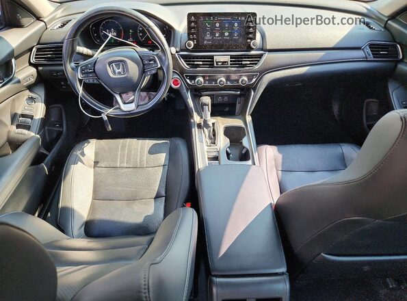 1HGCV1F50MA060224 2021 HONDA ACCORD Black Առջևի վահանակի տեսք