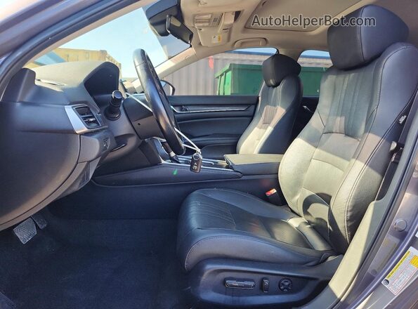 1HGCV1F52LA128117 2020 HONDA ACCORD Серый Вид салона спереди
