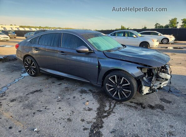 1HGCV1F52LA128117 2020 HONDA ACCORD Серый Передняя правая четверть