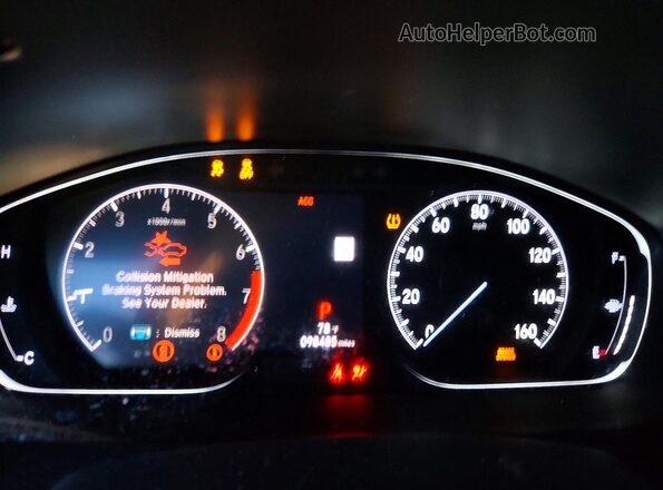 1HGCV1F52LA128117 2020 HONDA ACCORD Серый Вид щитка приборов