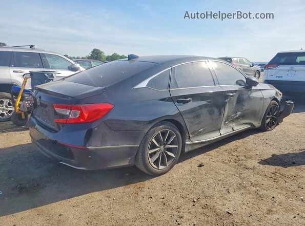 1HGCV1F52MA017763 2021 HONDA ACCORD Black Հետևի աջ