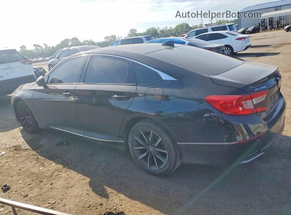 1HGCV1F52MA017763 2021 HONDA ACCORD Black Հետևի ձախ