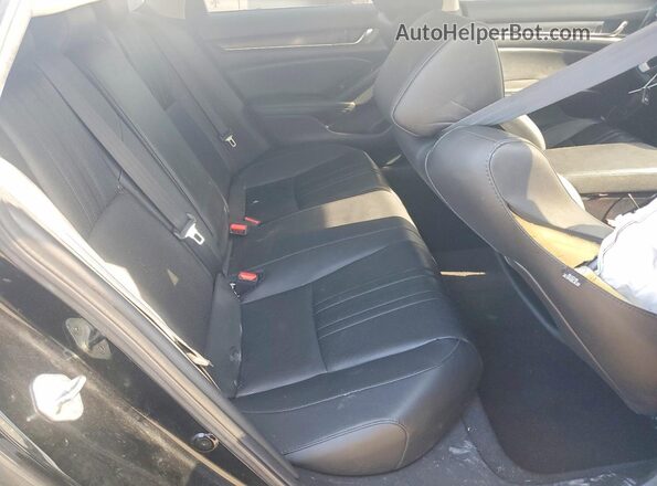 1HGCV1F52MA017763 2021 HONDA ACCORD Black Հետևի նստատեղերի տեսք