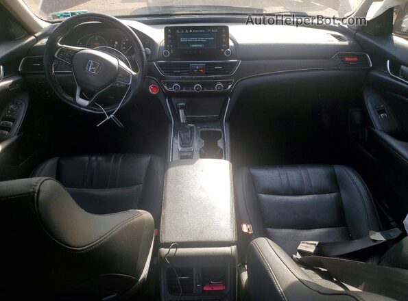 1HGCV1F52MA017763 2021 HONDA ACCORD Black Առջևի վահանակի տեսք