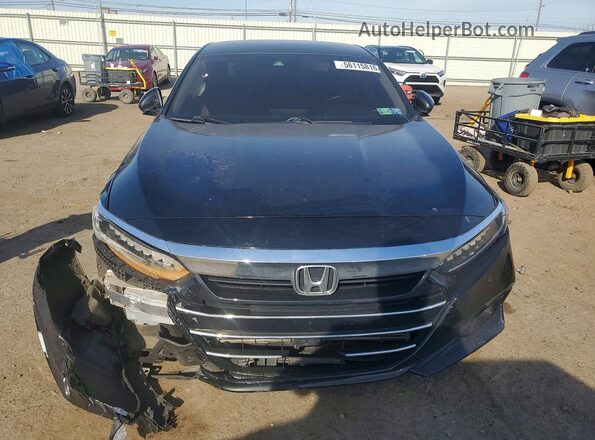 1HGCV1F52MA017763 2021 HONDA ACCORD Black Դիմացի տեսք