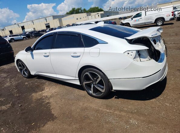 1HGCV1F53JA162791 2018 HONDA ACCORD White Tył lewy
