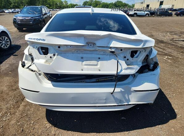 1HGCV1F53JA162791 2018 HONDA ACCORD White Widok z tyłu