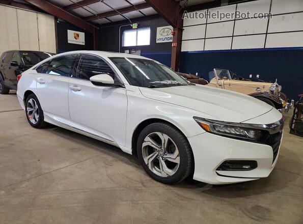 1HGCV1F53JA172947 2018 HONDA ACCORD White წინა მარჯვენა