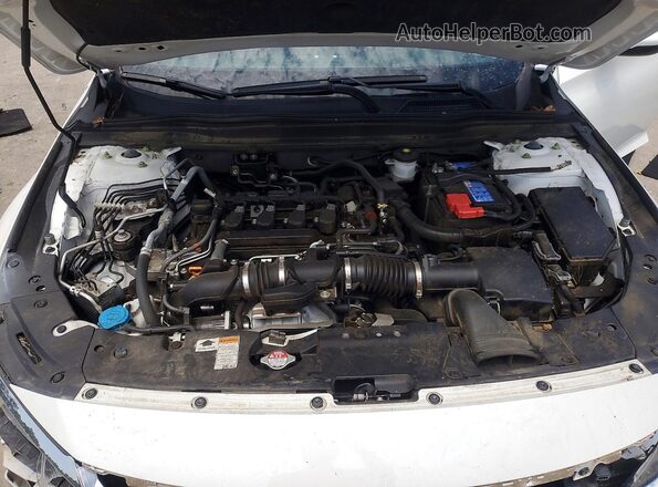 1HGCV1F53MA012121 2021 HONDA ACCORD Белый Вид задней части салона