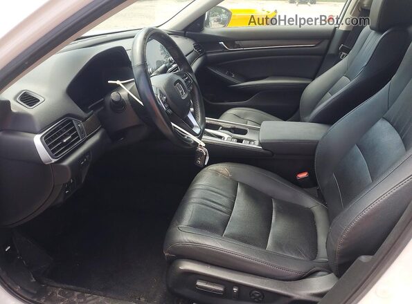 1HGCV1F53MA012121 2021 HONDA ACCORD Белый Вид салона спереди