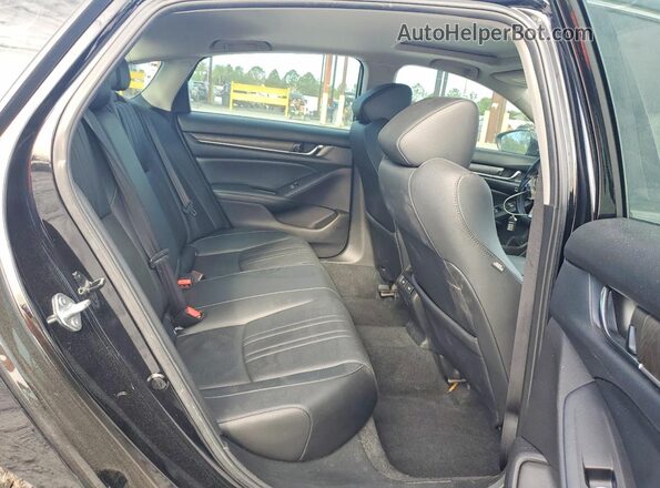 1HGCV1F53NA008703 2022 HONDA ACCORD Black Widok tylnych siedzeń