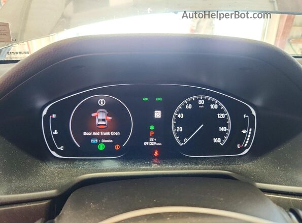 1HGCV1F54LA008772 2020 HONDA ACCORD Gray Instrument cluster view
