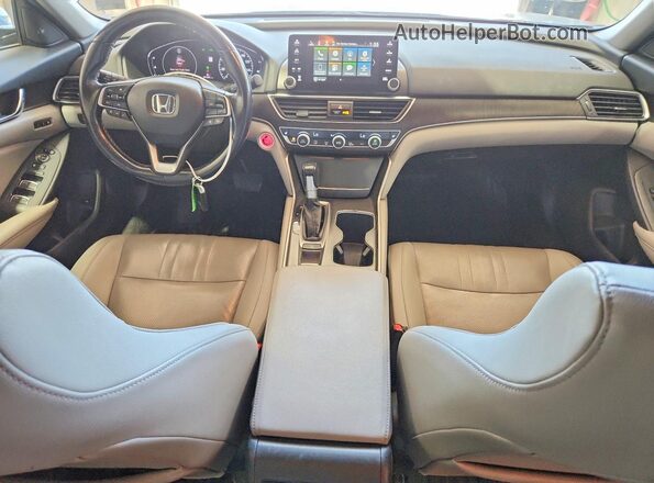 1HGCV1F54LA008772 2020 HONDA ACCORD Gray Dashboard view