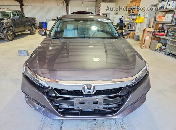 1HGCV1F54LA008772 2020 HONDA ACCORD Gray Front view
