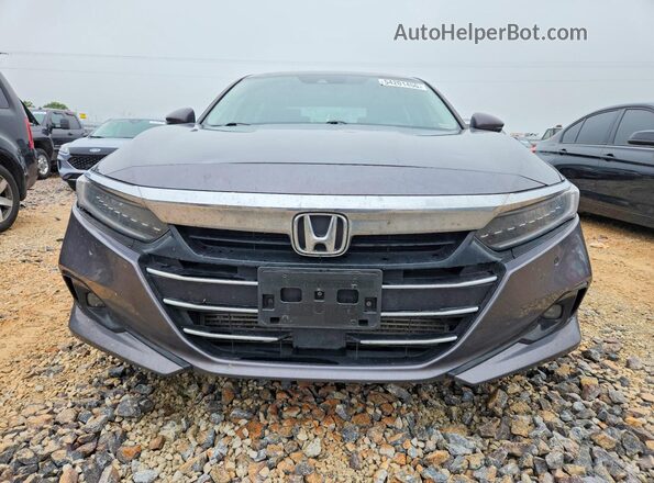 1HGCV1F54MA092027 2021 HONDA ACCORD Gray Widok z przodu