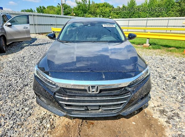 1HGCV1F54MA118884 2021 HONDA ACCORD Black Widok z przodu