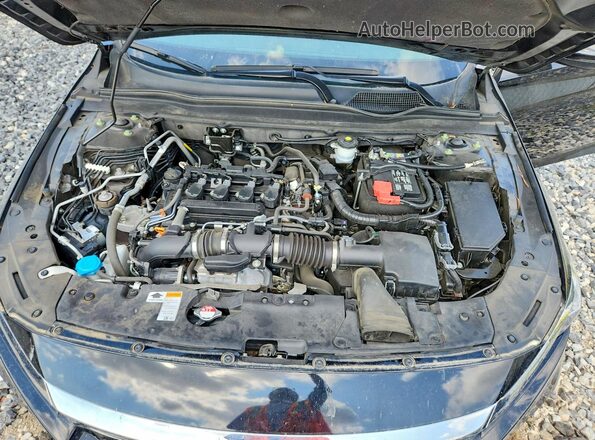 1HGCV1F54MA118884 2021 HONDA ACCORD Black Widok wnętrza z tyłu