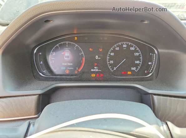1HGCV1F54MA118884 2021 HONDA ACCORD Black Widok zestawu wskaźników