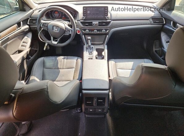 1HGCV1F54MA118884 2021 HONDA ACCORD Black Widok deski rozdzielczej