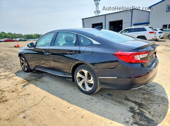 1HGCV1F55JA024718 2018 HONDA ACCORD Black Задня ліва чверть