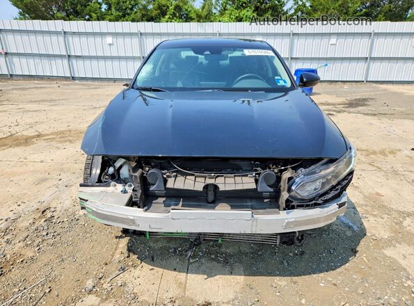 1HGCV1F55JA024718 2018 HONDA ACCORD Black Вид спереду