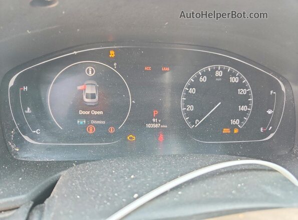 1HGCV1F55JA024718 2018 HONDA ACCORD Black Вид щитка приладів