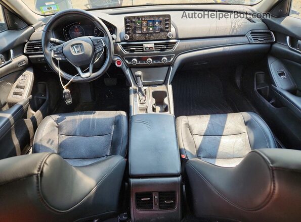1HGCV1F55JA024718 2018 HONDA ACCORD Black Вид панелі приладів
