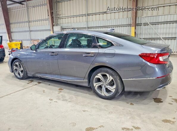 1HGCV1F57JA070602 2018 HONDA ACCORD Gray Rear left