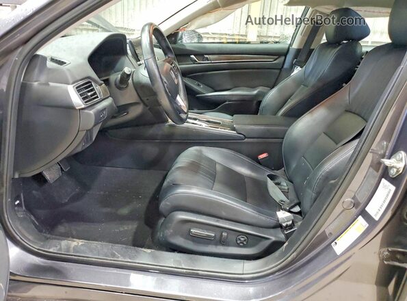 1HGCV1F57JA070602 2018 HONDA ACCORD Gray Front interior view