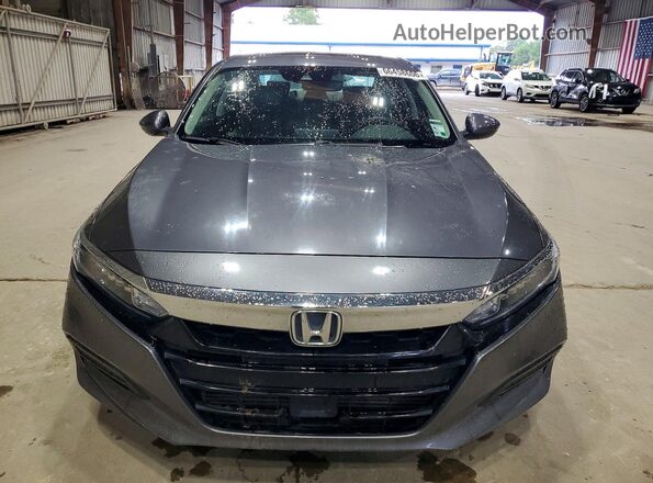 1HGCV1F57JA070602 2018 HONDA ACCORD Gray Front view