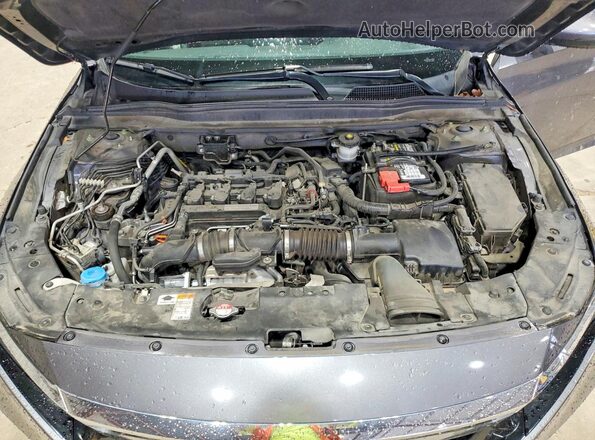 1HGCV1F57JA070602 2018 HONDA ACCORD Gray Rear interior view