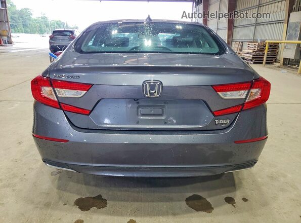 1HGCV1F57JA070602 2018 HONDA ACCORD Gray Rear view