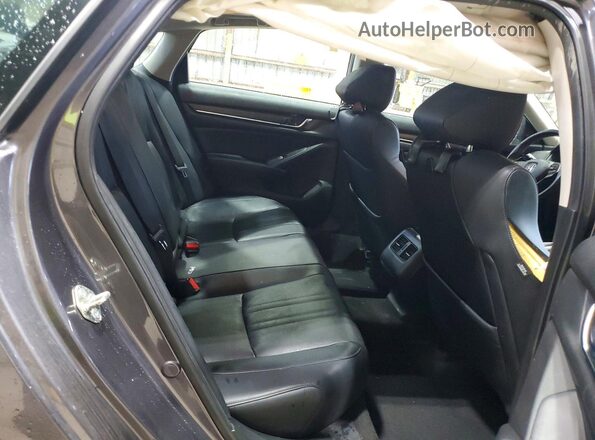 1HGCV1F57JA070602 2018 HONDA ACCORD Gray Rear seats view