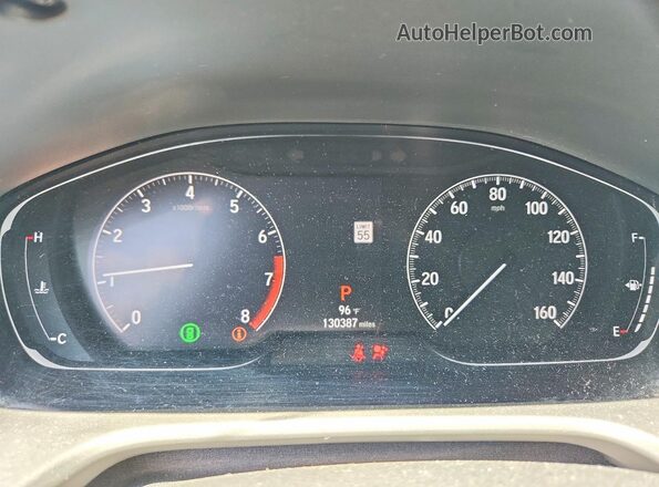 1HGCV1F57JA070602 2018 HONDA ACCORD Gray Instrument cluster view