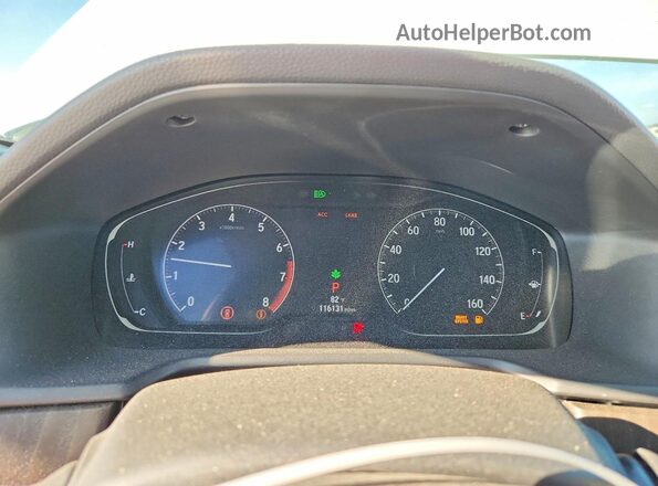 1HGCV1F58JA108449 2018 HONDA ACCORD White Instrument cluster view