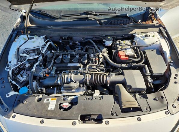 1HGCV1F58JA108449 2018 HONDA ACCORD White Rear interior view