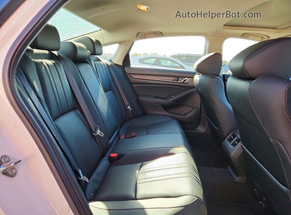 1HGCV1F58JA108449 2018 HONDA ACCORD White Rear seats view