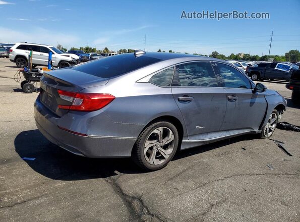 1HGCV1F58JA128958 2018 HONDA ACCORD Серый Задняя правая четверть