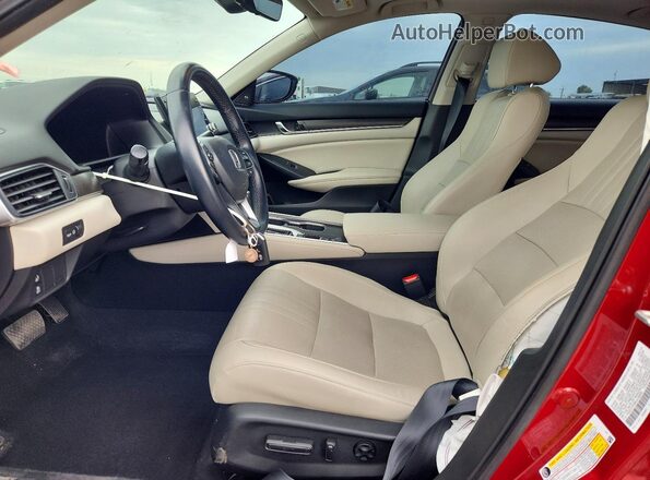 1HGCV1F58KA108808 2019 HONDA ACCORD Red Սալոնի դիմացի տեսք