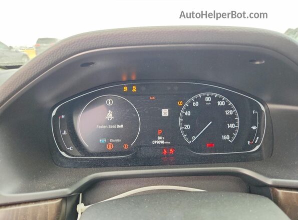 1HGCV1F58KA108808 2019 HONDA ACCORD Red Սարքավորումների վահանակի տեսք