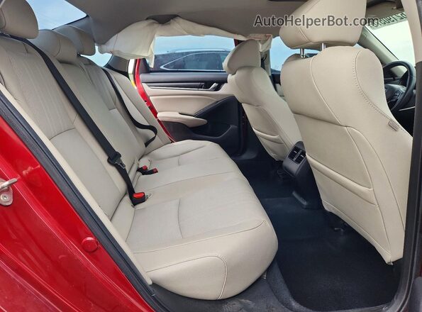 1HGCV1F58KA108808 2019 HONDA ACCORD Red Հետևի նստատեղերի տեսք