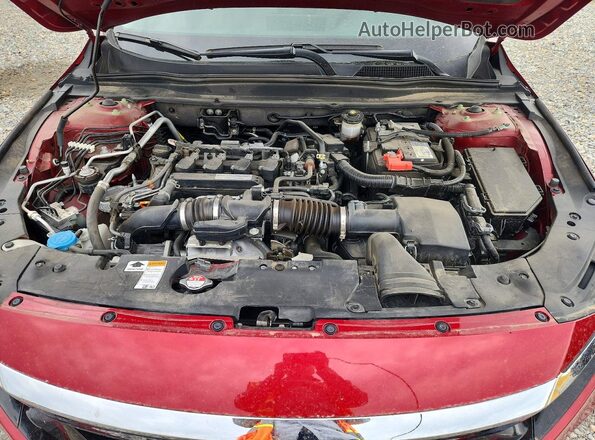 1HGCV1F58KA108808 2019 HONDA ACCORD Red Սալոնի հետևի տեսք