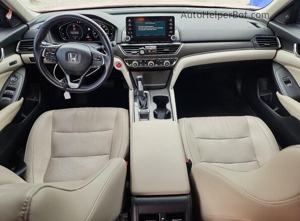 1HGCV1F58KA108808 2019 HONDA ACCORD Red Առջևի վահանակի տեսք