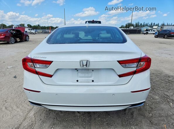 1HGCV1F58MA069611 2021 HONDA ACCORD White Вид ззаду