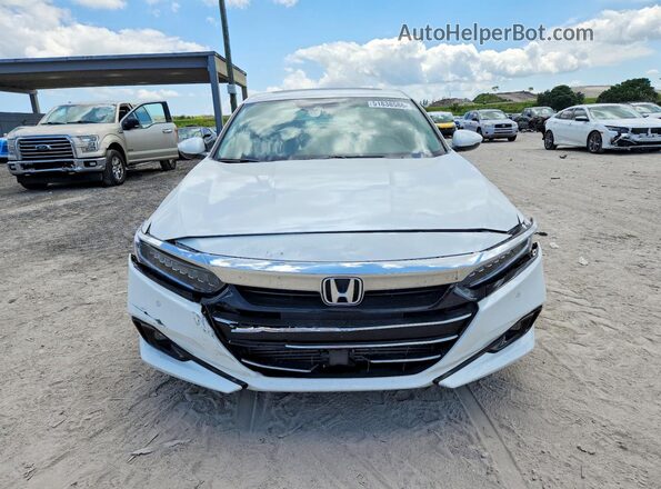 1HGCV1F58MA069611 2021 HONDA ACCORD White Вид спереду