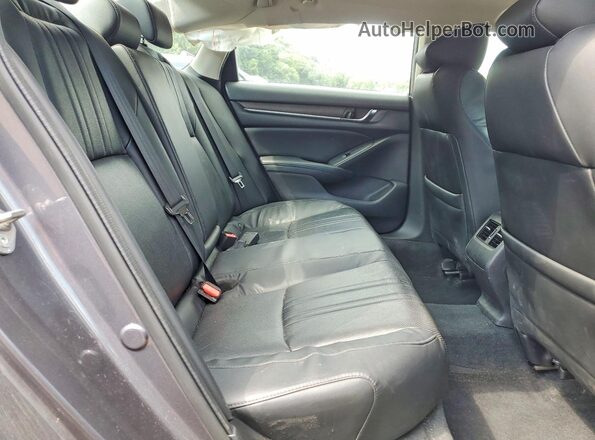 1HGCV1F5XJA154929 2018 HONDA ACCORD Gray უკანა სავარძლების ხედი